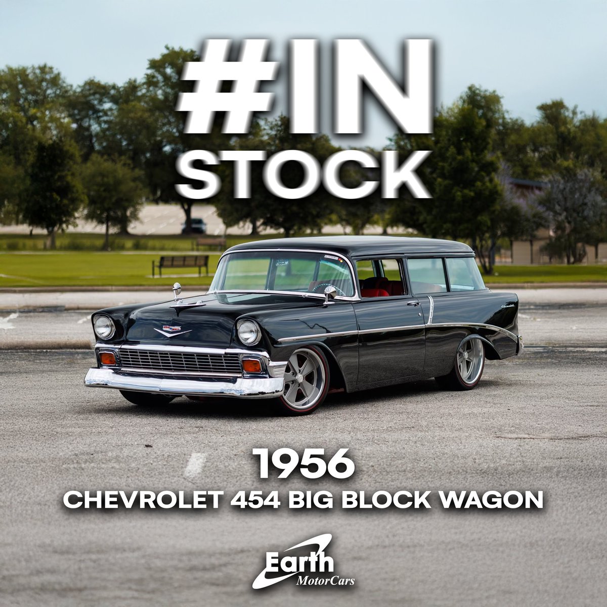 EarthMotors's tweet photo. #INSTOCK ✅
1956 Chevrolet 454 Big Block Wagon is available at Earth MotorCars.
Black | 11,111 miles | $89,900

👉 https://t.co/VzizsVe9l8

#EarthMotorCars #LuxuryCars #Exotics #DFW #Chevrolet #ClassicCar #HotRod https://t.co/K74mXhfYrr