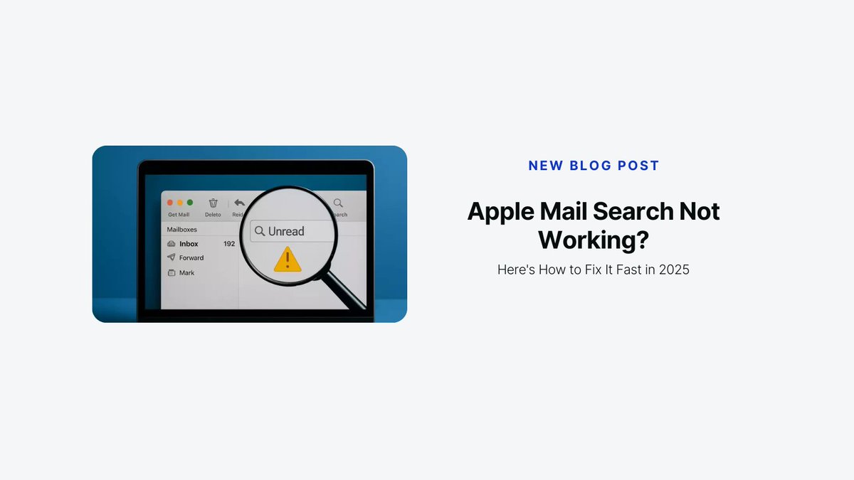 mailbird's tweet image. Apple Mail search broken again?

We created a simple guide that helps you fix it fast in 2025. Your inbox deserves better.

#MacApps #Productivity #EmailTips #Mailbird
