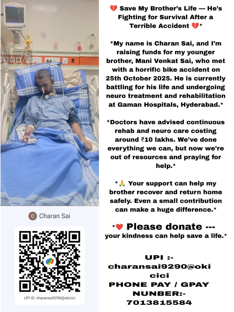 BunnyNikhil214's tweet image. Please RT, Share and Help If Possible

He Is In Critical Situation