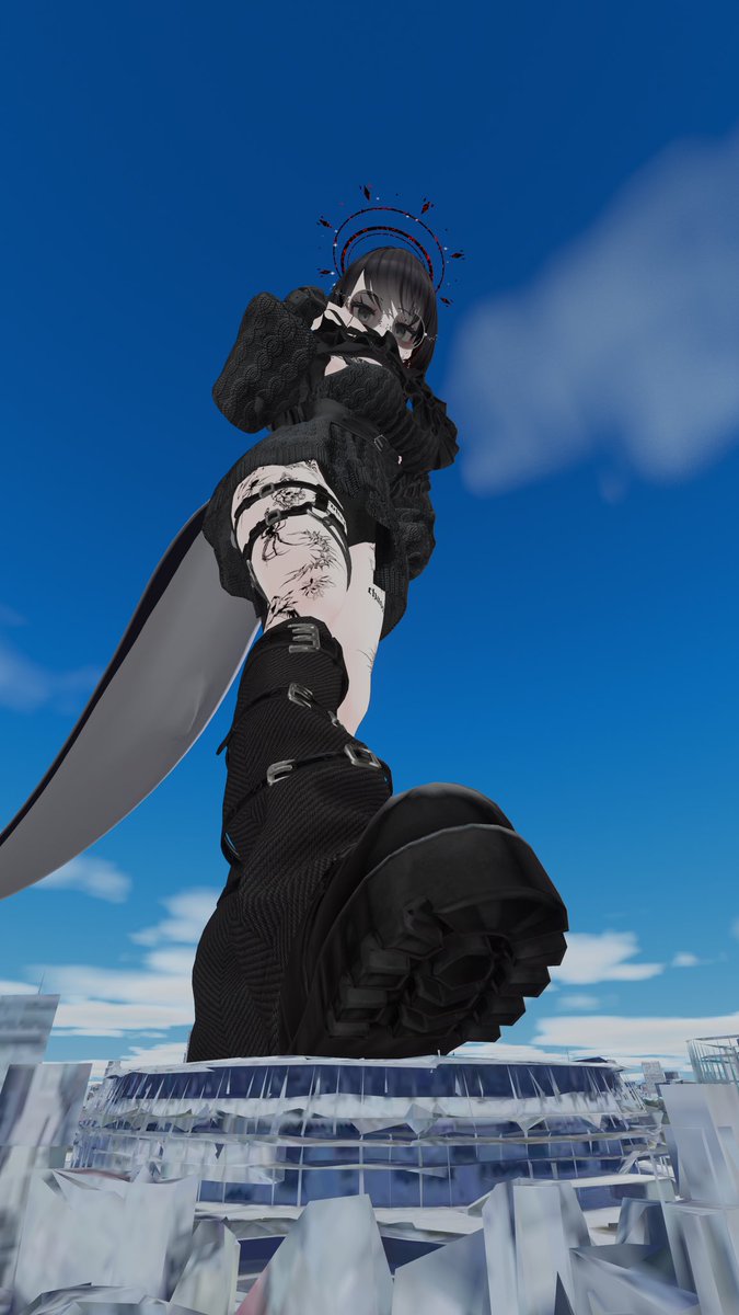 GTS_Stella's tweet image. Most people brag about having a full foot long length foot. How about  football field length foot~ 

#SizeTwitter #SizeVR #Giantess