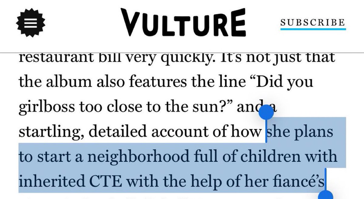 Crismaths's tweet image. we’ve reached a point where “cultural criticism” means inventing hypothetical children with neurological diseases just to attack taylor. this isn’t journalism, it’s editor-approved dehumanization