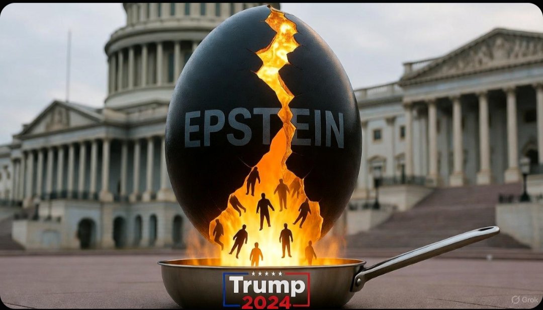 🗒️Daily Hatch: Trump flips—Now demands House GOP vote YES to force FULL Epstein client list release!

House voting TODAY—Deep state cover-up finally cracking wide open! 🥚💥
#EggMAGA #DailyHatch #EpsteinFiles