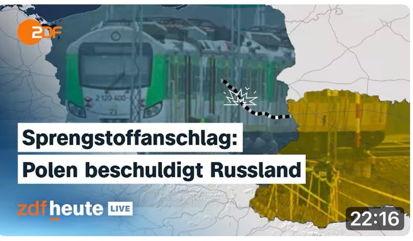 rusalkaaklasur's tweet image. Nichts genaues weiß man nicht, dafür aber viele Konjunktive auf dem #Kriegspropaganda Kanal #ZDF, vermutlich in der Hoffnung, dass es dieses Mal für den #Bündnisfall reicht.
#Polen #Sprengstoffanschlag
