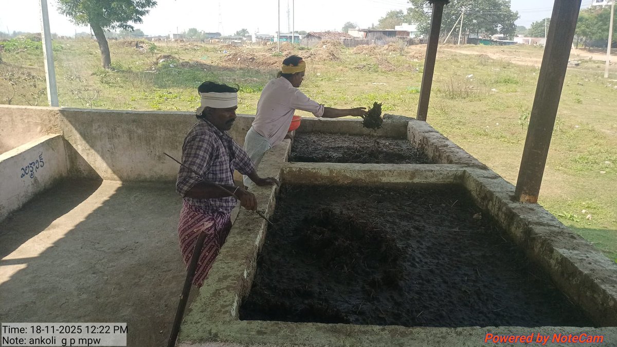 Visited Ankoli, Lokari, Wanwat, Mamidiguda &amp; Jamuldhari of Adilabad and Sathnala Mandals conducted a field visit to inspect the progress of toilet construction works under “Indiramma Indlu" and observed the vermi compost at Segregation Sheds in the villages