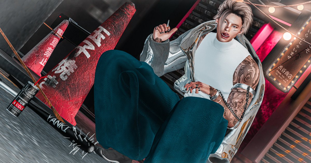 Aki_Gunshin's tweet image. [ Gild ] TOBI Style SET 
MadPea’s Gacha Arcana 🙌
@garretegray  
Other products ↓
[ Gild ] Hang air Jacket_silver
[ Gild ] spiral chain armlet_silver