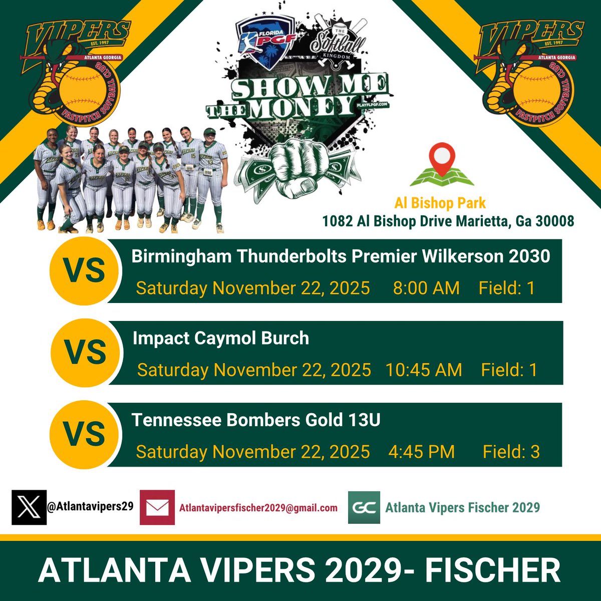 AtlantaVipers29's tweet photo. Next upโฆ last tournament of the season. Show me the money ๐ด #vipersnation https://t.co/tIecmrArGi