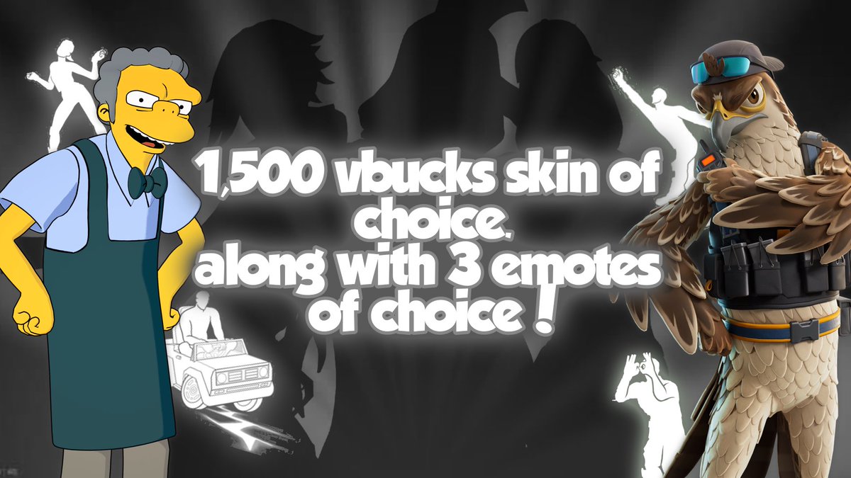lolbrandon_'s tweet image. 🎉✨1,500 Fortnite v-buck skin of choice, along with 500 v-buck emotes of choice - GIVEAWAY!✨🎉

4 WINNERS 🤩

|| Requirements || 

- Like &amp;amp; Retweet this post! 🩷♻️
- Follow @lolbrandon_ &amp;amp; @RookOfficial_ &amp;amp; @jadisluvmoon 🌴
- Tag a friend! 🫂 

|| ⏰ Giveaway ends in 72 hours…