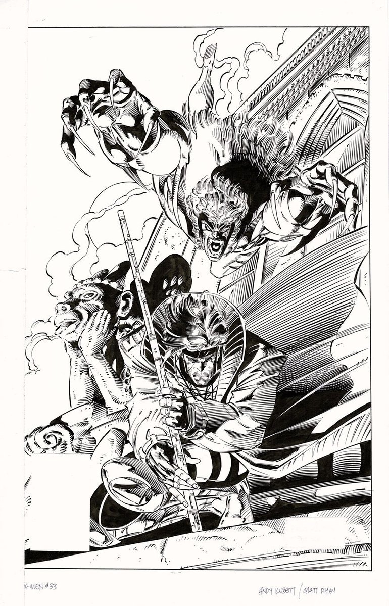iamluke85's tweet photo. #gambit &amp; #sabretooth artwork by #AndyKubert (Penciller) ,  #MatthewRyan (Inker) https://t.co/nOrwqFuld3