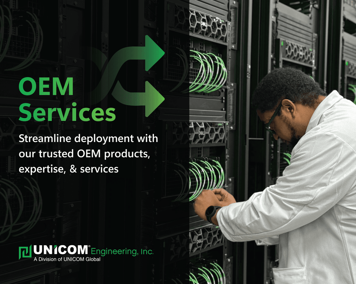 UNICOMEng's tweet image. Speed isn’t optional—it’s an advantage. UNICOM Engineering’s OEM services shorten build cycles and simplify deployment so your innovations reach the market first.

bit.ly/4oQvWG4 

#OEMServices #SystemIntegration #EngineeringServices
