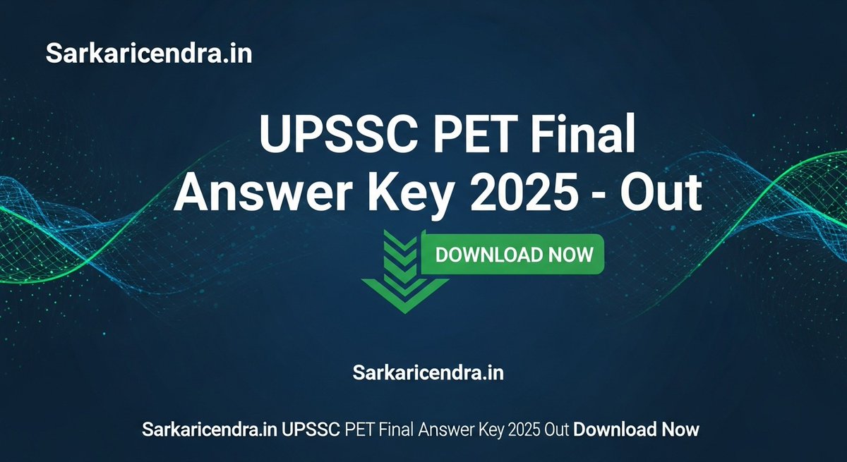 Sarkaricendrain's tweet image. UPSSSC PET Final Answer Key 2025 – हुआ जारी
#Sarkaricendra #UPSSSC
#Answerkey

👉Share with Friends 👥 |