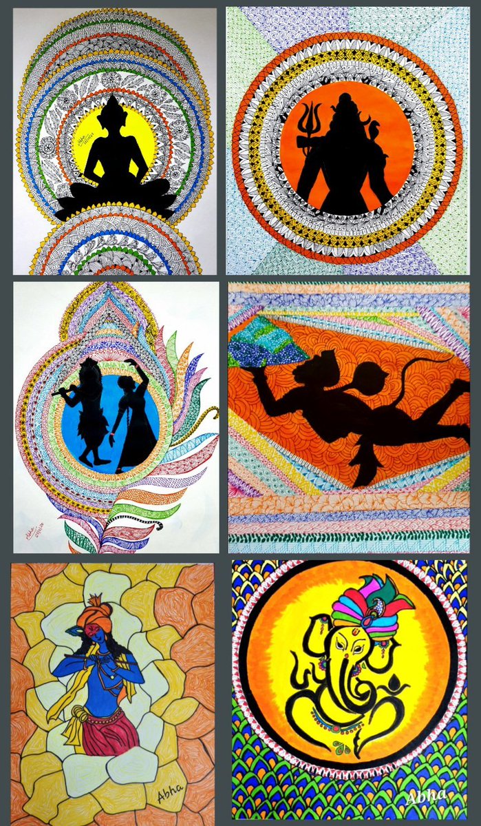Abs261's tweet image. Some of my #sketches ❤️🙏
#art #painting #mandala