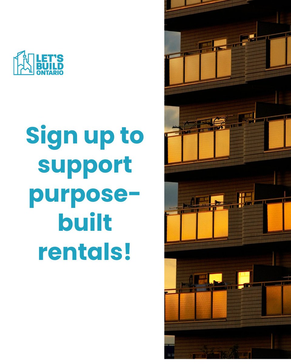 A better Ontario is built on more housing choices. Purpose-built rentals help ensure affordability and stability for residents across the province.

Supporting these homes means supporting our neighborhoods, our economic growth, and the well-being of generations to come. Be part
