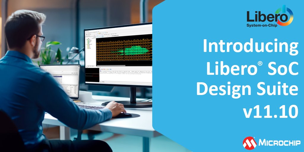 MicrochipTech's tweet image. Boost productivity with Libero® SoC v11.10 and its comprehensive, easy-to-learn development tools for our power-efficient flash, SoC and rad-tolerant FPGAs. View the full release notes: mchp.us/4p0N5g6. #FPGA #SoCDesign #DesignTools