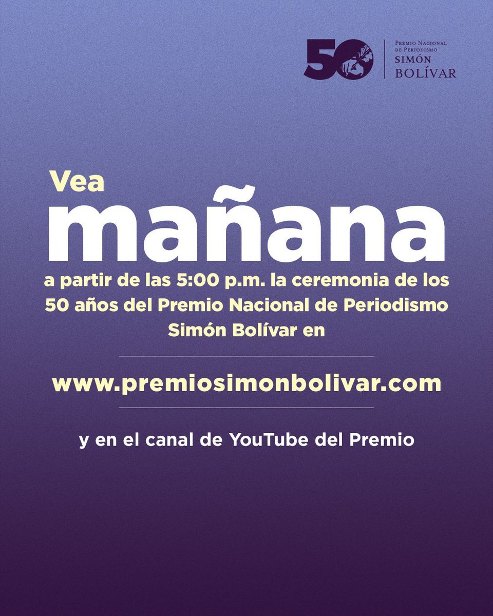 Premio Nacional de Periodismo Simón Bolívar tweet media