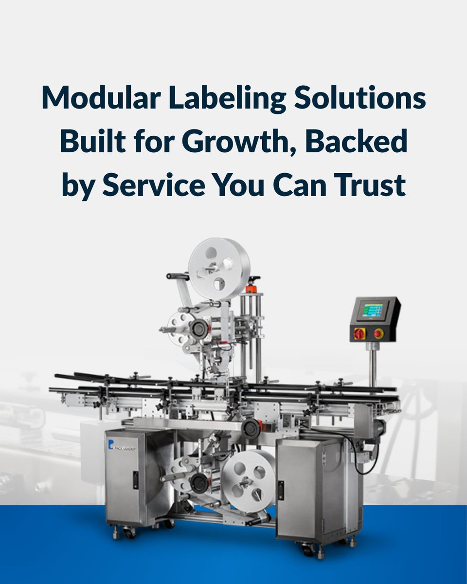 PACKLEADERUSA's tweet image. Labeling equipment should give you confidence to scale. 

Our modular systems adapt as your needs change, and our service keeps them performing at their best. 

Ready to stay efficient &amp;amp; competitive? 

🔗 hubs.ly/Q03LfCxF0