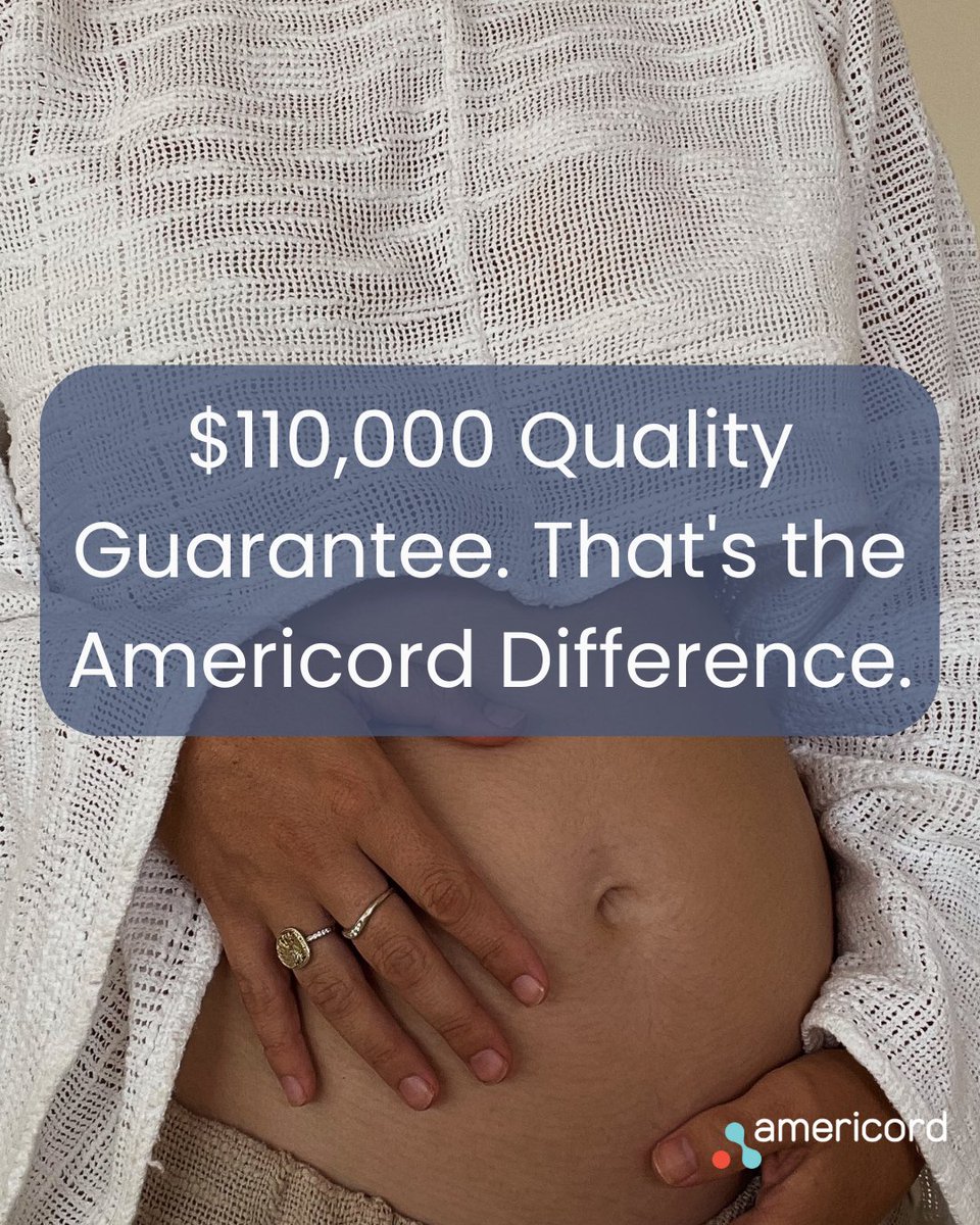 We stand by our quality. Americord offers the industry’s highest Quality Guarantee of $110,000. This guarantee ensures that if your child’s banked cord blood fails to engraft, we provide financial coverage for finding an alternative source. That's our promise of peace of mind.