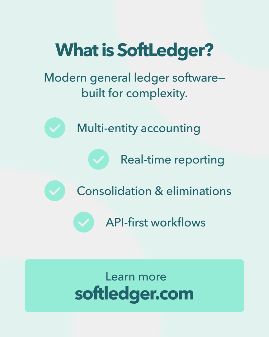 SoftLedger's tweet image. Never heard of SoftLedger?

We’re the modern general ledger platform built for:
✅ Multi-entity companies
✅ Consolidation &amp;amp; eliminations
✅ Real-time reporting
✅ API-first workflows
Learn more: softledger.com

#AccountingSoftware #GeneralLedger #FinanceTech