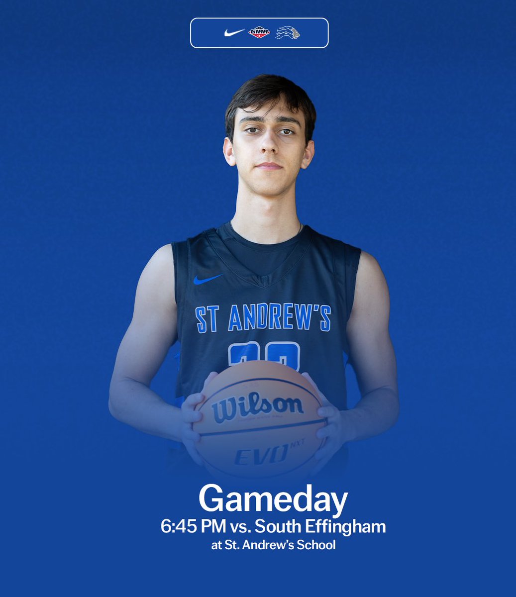 🏀🚨GAMEDAY🚨🏀
📆 Tuesday, Nov. 18th
🆚 South Effingham
⏰ JVB 4:00 p.m. &amp; VB 6:45 p.m.
📍St. Andrew’s School 

“Nothing Just Happens” 
#DETAILSmatter | #StAndrewsBasketball
