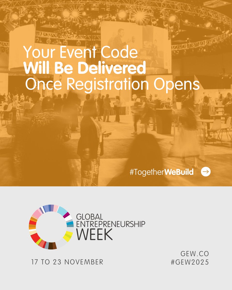 GEWUSA's tweet photo. Celebrate #GEW2025 with a perk from GEN 🎉

Create or update your free GEN profile between Nov. 17–23 and get a complimentary pass to the next Global Entrepreneurship Congress (date and location to be announced).

Create your profile — or invite a friend: https://t.co/4f8x0W5Q92 https://t.co/cu7KNRnimq