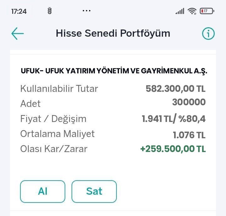 BORSA TATSIZ AMA FIRSATLAR BİTMİYOR🔥

#UFUK TAVAN. 1 lot bile satmadım, satmayacağım

Anlık kârımız tekrardan %80'i aşmış durumda

Yeni hisseyi grupta paylaştım. Herkesi bekliyorum!

(24 SAAT ÜCRETSİZ)
👇🏻HEMEN KATIL👇🏻
t.me/+zVYCai5DoeNjM…

#xu100 #bist100