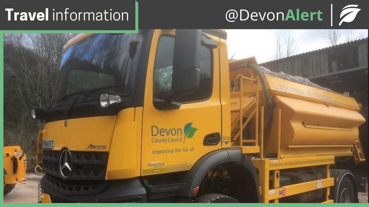 DevonAlert's tweet image. #Devon 18/11/25 13:15 Road surface temperatures are due to fall below zero across parts of Devon in the early hours of Wednesday morning. We will be treating select routes mainly over higher ground. Please drive to the conditions and remember ice can form even on treated roads.JC