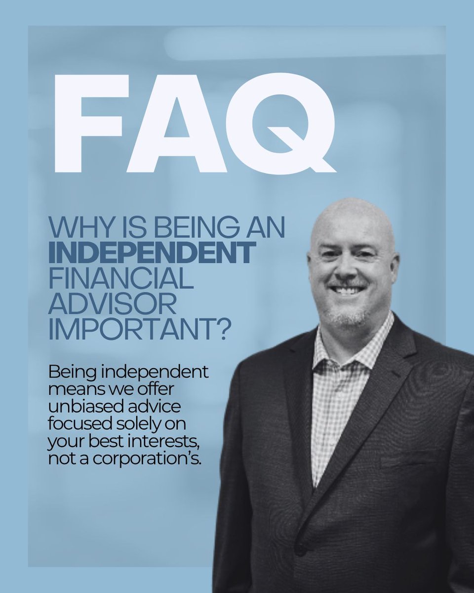 SealsFinancial's tweet image. Independence means freedom, freedom to give advice that’s completely focused on you. As an independent advisor, we’re not tied to a larger corporation or limited to specific products. That means our only priority is your best interest.