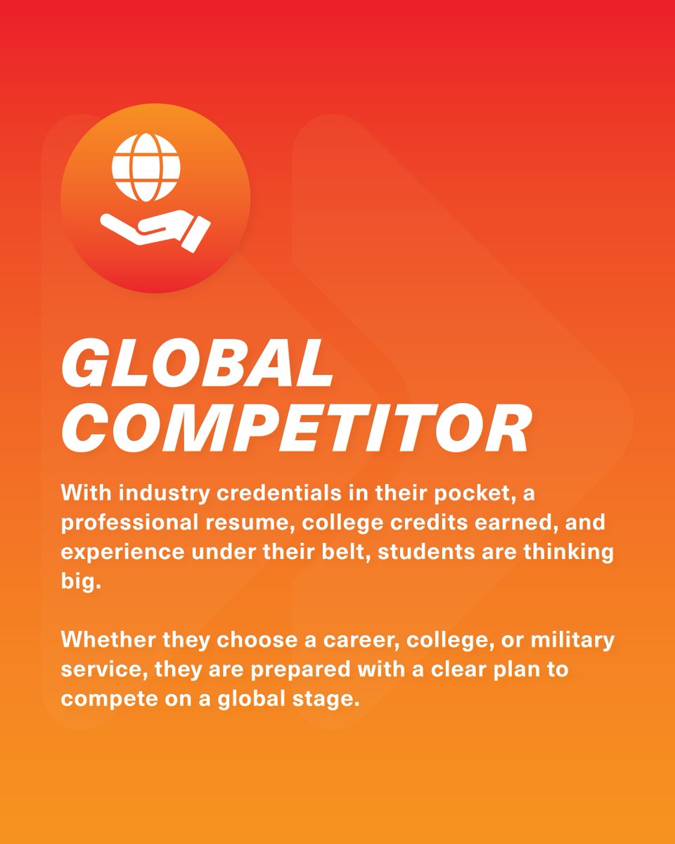 At West-MEC, helping students become future ready is at the heart of what we do. 💪

Discover The Arrow Advantage—our approach to guiding students from emerging professionals to confident, global competitors ready to make their mark. ✨

#WestMEC #CareerTechEd
