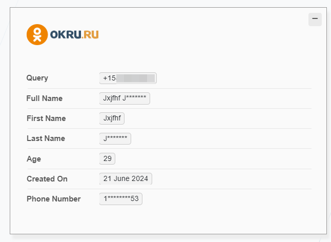 lol_archiver's tweet image. 🔍New Phone &amp;amp; Email Module : OK.RU

Find first name, partial last name, age, creation date, partial phone number of a ok.ru user

It&apos;s a Russian social network with 75 millions Monthly Active Users

osint.lolarchiver.com #OSINT #SOCMINT