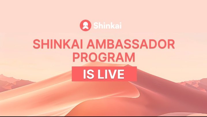 Bashirsula93417's tweet image. Shinkai Ambassador Program Is Live 🐙🚀

Shinkai just launched its 30-day Ambassador Program with $2,000 in rewards — and it’s built for creators, builders, and anyone passionate about AI or Web3.

#Ambassadorprogram 

Thread 🧵👇