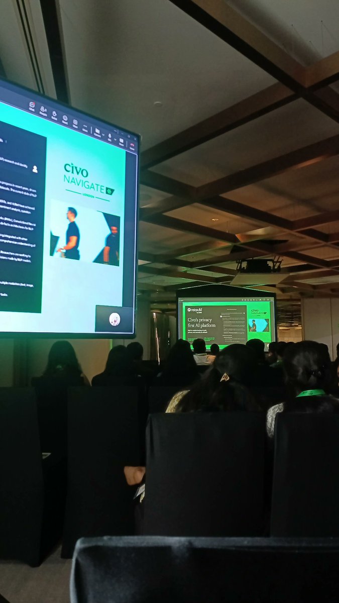 What an amazing day here at <a href="/CivoCloud/">Civo</a> Navigate 2025, Bangalore 🙌🏻

Easily one of the best events I ever attended. Superb talks, good food and a pinch of networking, what more could I ask for?

For me, <a href="/gkcs_/">Gaurav Sen</a>'s RAG talk and <a href="/ramiyengar/">Ram Iyengar</a>'s talk about the ModelKit were the best.

A