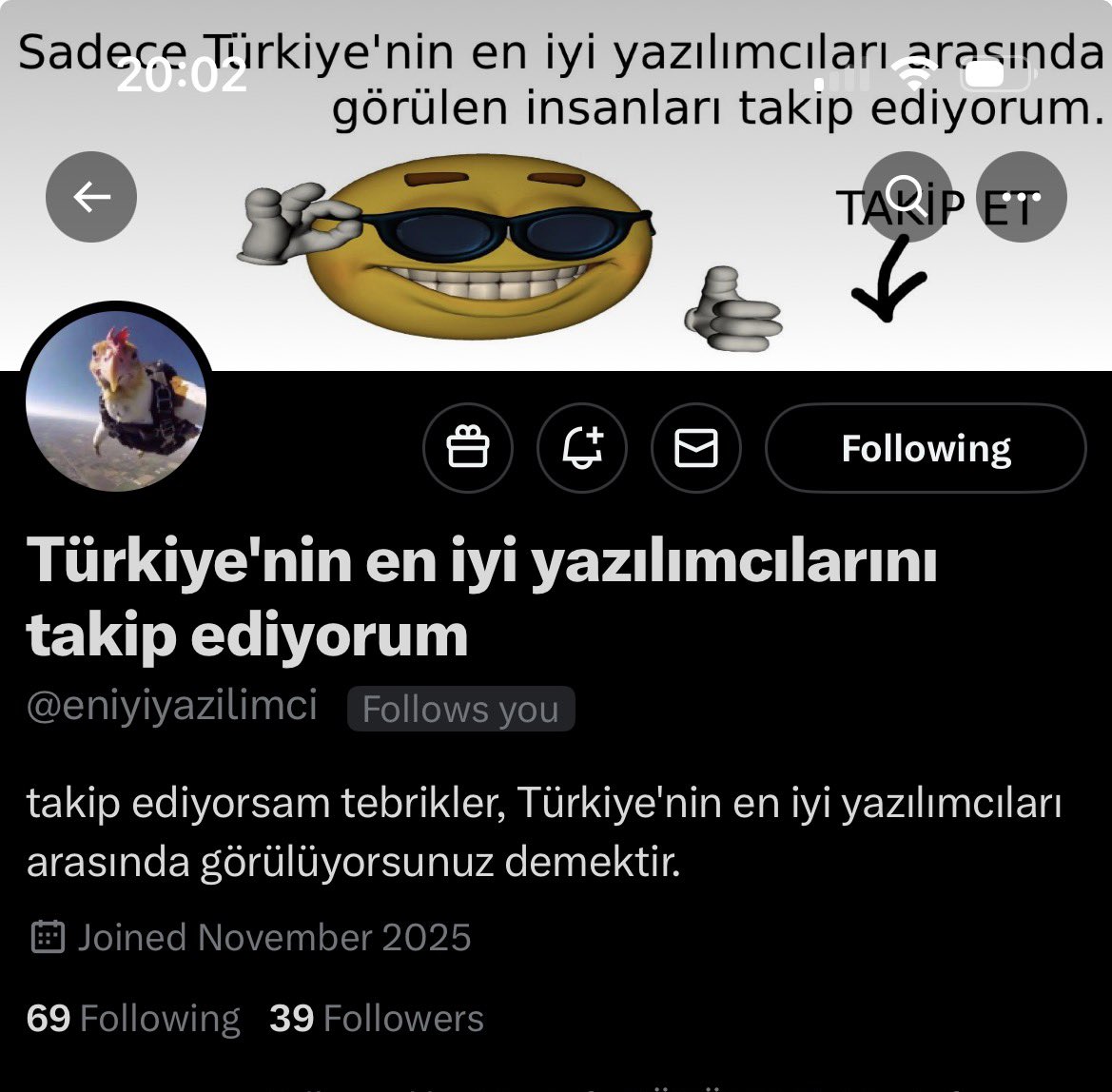 Gördüğünüz gibi 😎