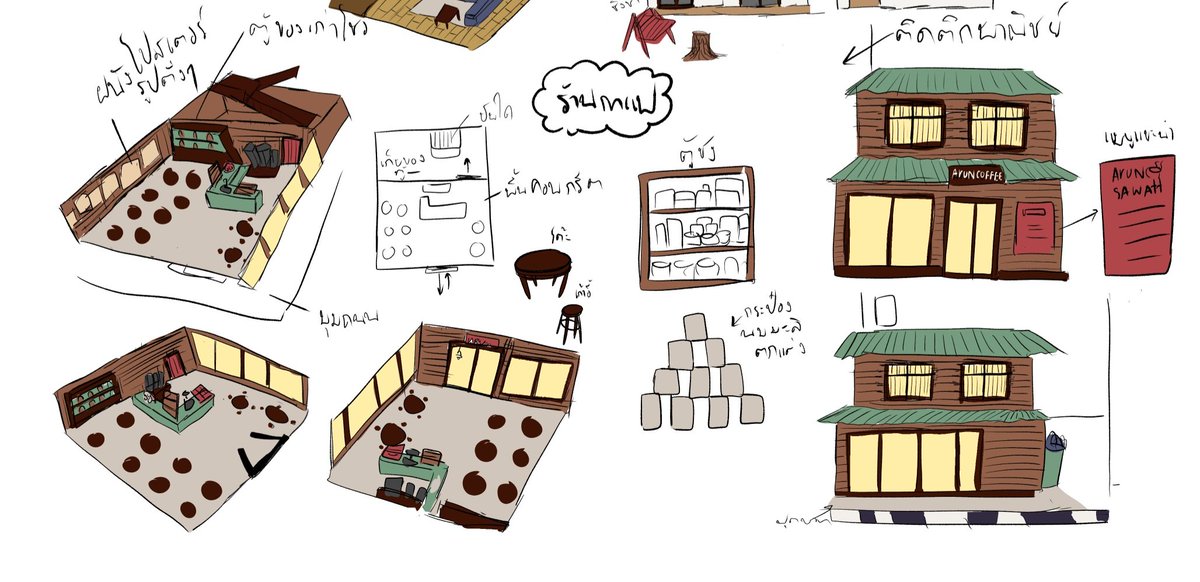 RoZhevestar_KEY's tweet image. นึกได้ตอนกำลังเขียนบรรยายอยู่ เรายังไม่เคยลงสิ่งนี้สินะคะ เบื้องหลังฉากในฉบับคอมมิค คือต้องออกแบบสถานที่ขึ้นมาจริง วอลเปเปอร์แบนๆนั่น ก็วาดเองค่ะ😂 คือเราอ่ะปั้นโมเดลไม่เป็น ได้แค่วางโต๊ะที่มีในคลิปสตูกับ ดัดๆ แปะๆค่ะ