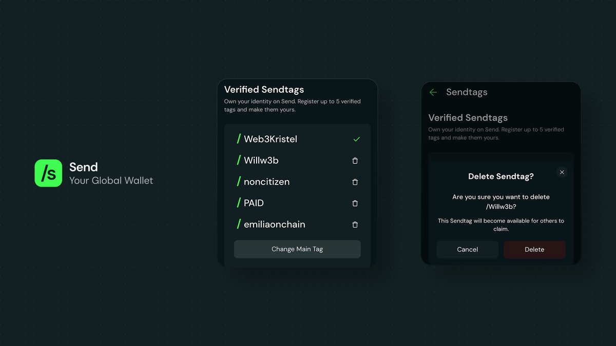 Send's tweet image. One of the most consistent pieces of feedback we've received from our community is the ability to remove old or unused /sendtags.

Today, that feature is officially live.

/send users can now delete any of their /sendtags, providing more flexibility and a better way to manage…
