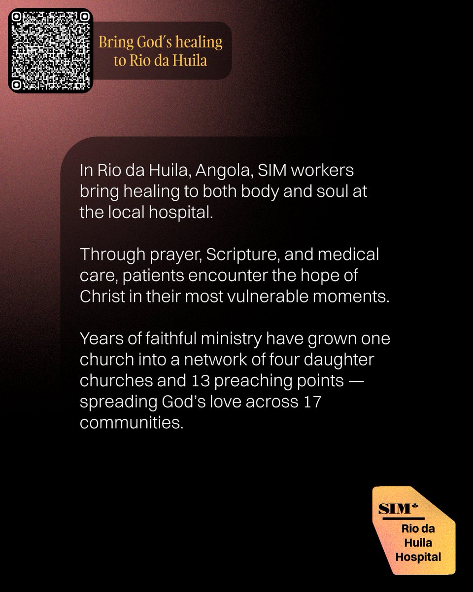 Tuberculosis remains a hidden crisis in rural areas. SIM is supporting mobile diagnostic units at Rio da Huila Hospital.

Thank you for helping bring dignity, compassion, and light into a heavy place. ✨

🔗f.mtr.cool/kvxtmmppls