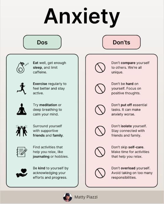 8 Ways You’re Making Your Anxiety Worse
👉 buff.ly/Kr3C7rI

Are you unknowingly making your anxiety worse? You may be — and not even realize it. 
🧠 Anxiety often starts in the brain with your thoughts, but then it shows up in your body:
⚡ racing heart
⚡ tight muscles