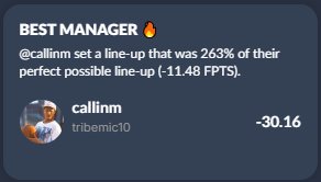 CommonSenseSam's tweet image. Our Fantasy Football League&apos;s scoring system has broken @SleeperHQ&apos;s weekly recaps.