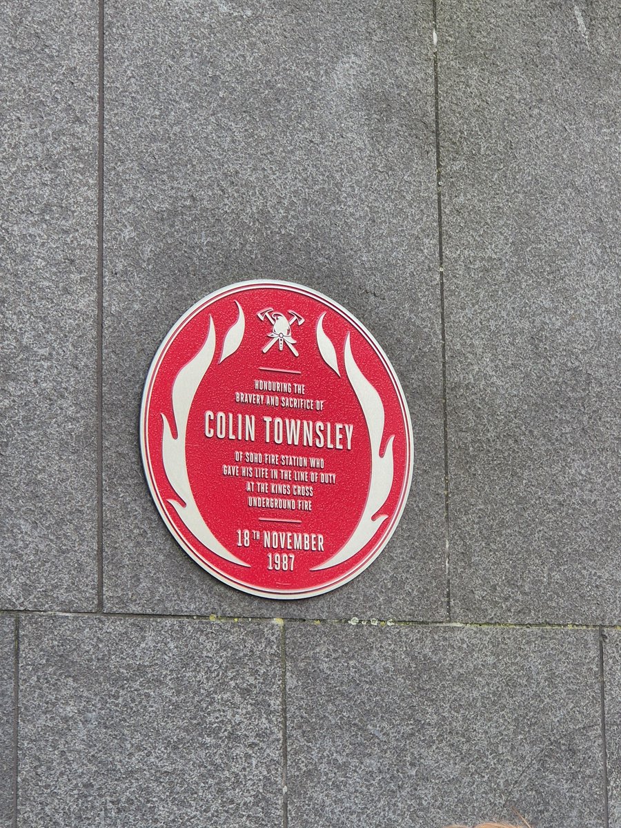 fbunational's tweet photo. Today marks 38 years since the Kings Cross fire, which tragically killed 31 people including station officer Colin Townsley.

The blaze, caused by a discarded match, escalated quickly and over 150 firefighters responded. 

Townsley lost his life after becoming trapped in a flashover, trying to affect a rescue. #WeRemember
