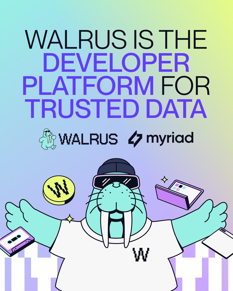 WalrusProtocol's tweet image. Everyone’s making predictions. Few can prove their outcomes 👀

With $10M flowing on their prediction markets every week, @MyriadMarkets has partnered with Walrus to go fully onchain – meaning the data deciding the predictions’ outcomes is fully verifiable.

Because in…