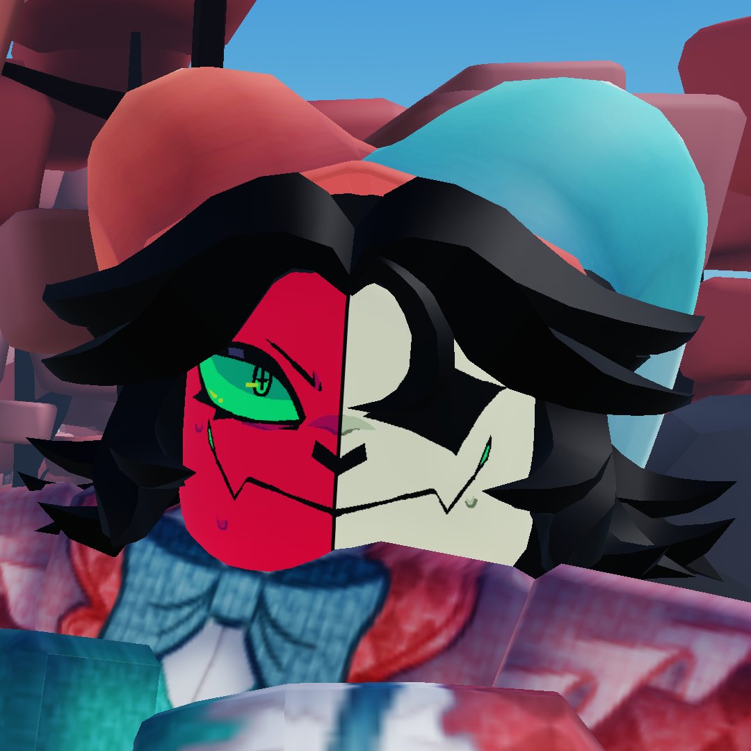 _Alic0rez_'s tweet image. #robloxart made a face for Allister too!! (no custom clothes tho sadly)