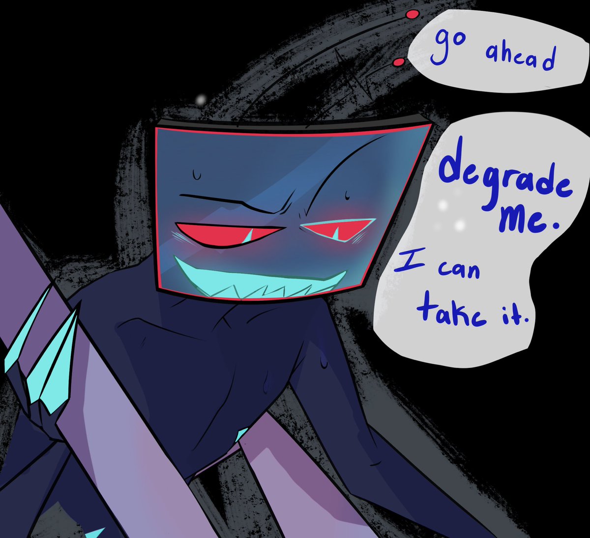 ShepZ_zz's tweet image. I’m gonna be so ok if they die or something😃
#StaticMoth #Voxval