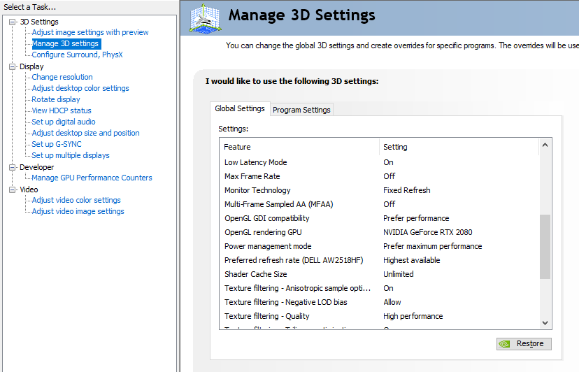 ovymgmt's tweet image. Best NVIDIA Control Panel SETTINGS for any game📈
🚨Don't use NVIDIA App, uninstall it and get OBS for clipping.

❤️+♻️ for part 2

📂Best services &amp;amp; free things available in my discord server.
