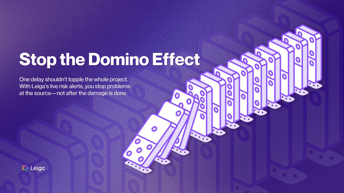 LeigaHQ's tweet image. Every project has hidden dominoes. Dependencies, blockers, backlogs. 🚫

Leiga spots those early signals and alerts you instantly, so you can prevent minor issues from becoming major setbacks. ⚠️

#Leiga #LiveRiskAlerts #ProjectDelays #RiskManagement