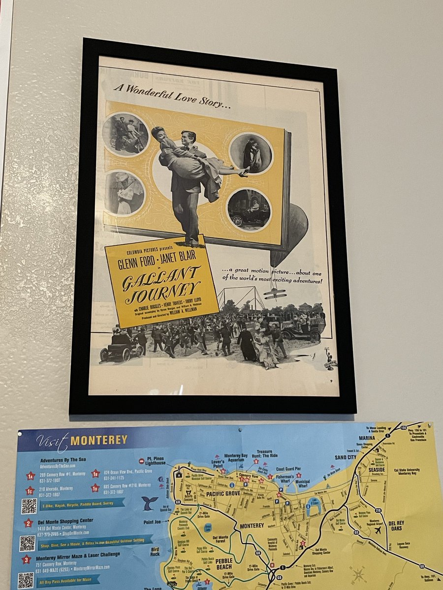 I might be the only person under the age of 30 with Gallant Journey (1946) ad art on the wall in their house.