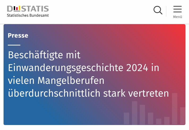 weichert_marcus's tweet image. #Migration ist ein wichtiger Faktor für unsere #Wirtschaft. 

Ohne ausländische #Fachkräfte wären unsere Probleme in vielen Mangelberufen noch viel größer als sie es derzeit sind. Das wäre in vielen Bereichen eine Katastrophe, wie Jeder weiß, der versucht #Handwerker zu   2