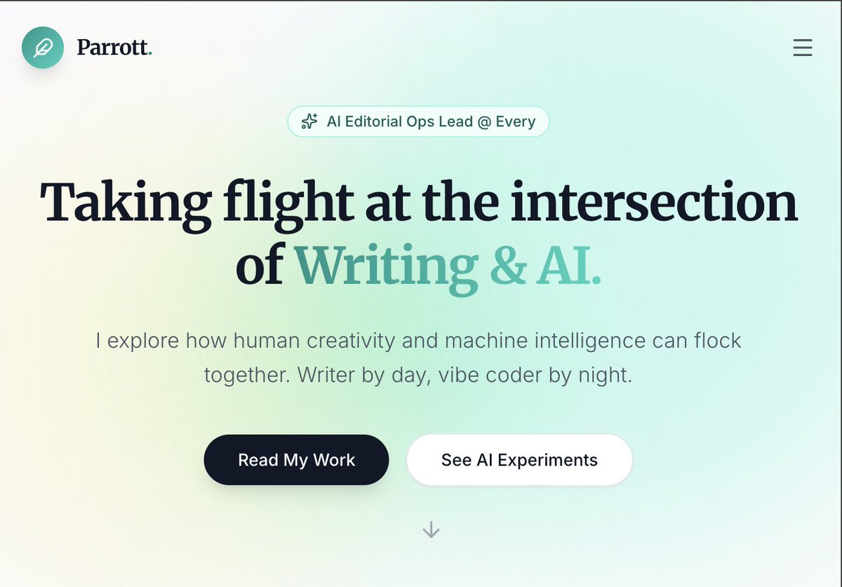 사용자가 Google AI Studio에서 Gemini 3로 웹사이트를 생성한 예시