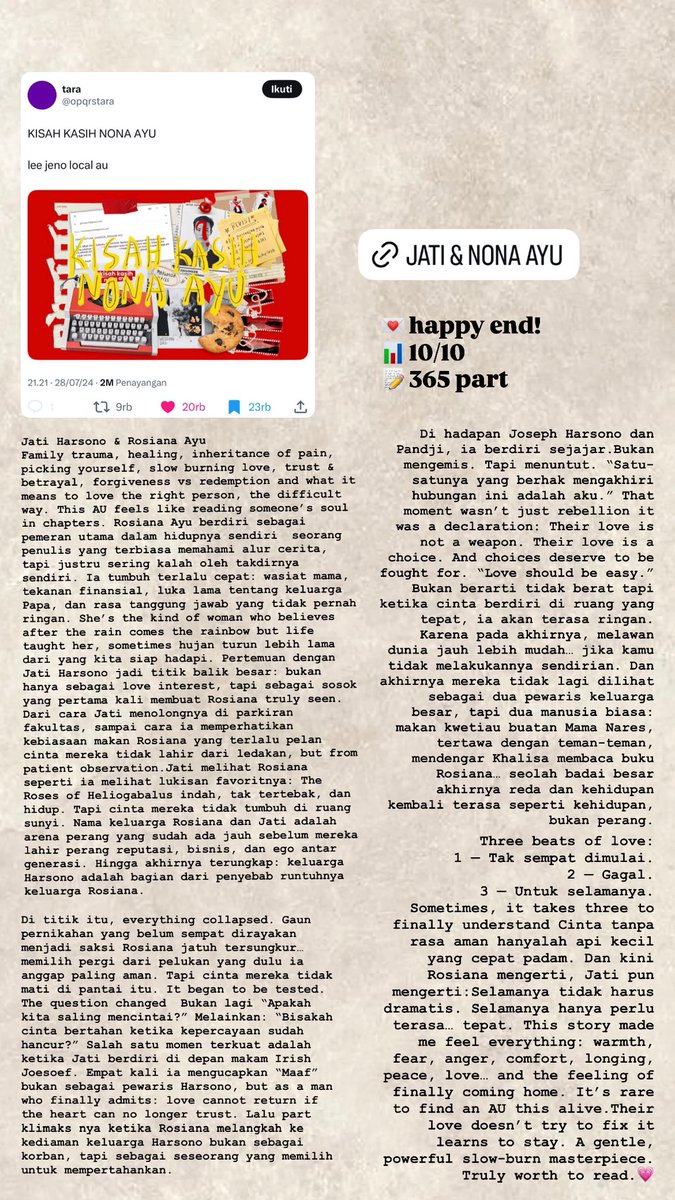 KISAH KASIH NONA AYU
lee jeno local au
happy end! 10/10
365 part💖