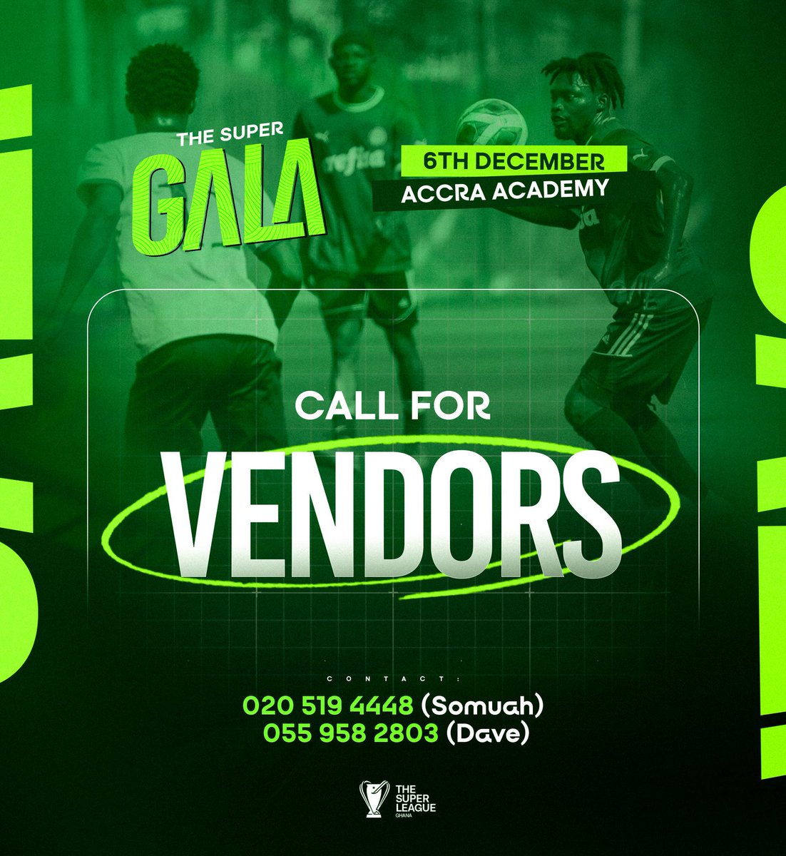 The Super Gala kicks off soon!! Calling on all ballers and vendors to represent!

#TSLG #SuperGala