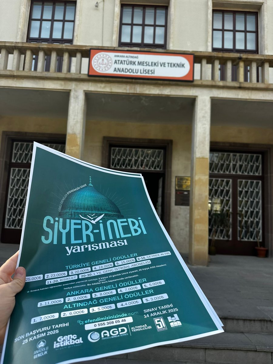 agdankliseler's tweet image. 📌 ”Liseli Gençler Efendimizin İzinde Siyer-i Nebi Yarışması”
kapsamında ilçelerimizde okul ziyaretleri gerçekleştirdik. 

📍Yenimahalle 
📍Altındağ
📍Etimesgut