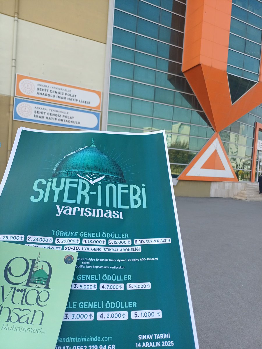 agdankliseler's tweet image. 📌 ”Liseli Gençler Efendimizin İzinde Siyer-i Nebi Yarışması”
kapsamında ilçelerimizde okul ziyaretleri gerçekleştirdik. 

📍Yenimahalle 
📍Altındağ
📍Etimesgut