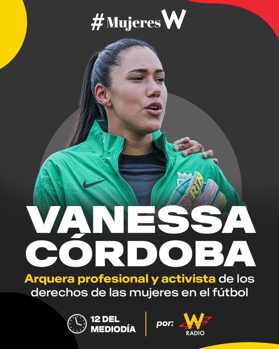 WRadioColombia's tweet photo. ¡Estamos #AlAire en #MujeresW!
Hoy conversaremos con Vanessa Córdoba, arquera profesional y activista de los derechos de las mujeres en el fútbol.
Conéctese con Rosario Gómez (@rosariogomez) y Paula Bolívar (@paulabolivar) → https://t.co/31rXAYZIAP https://t.co/jWdI0zdl5d